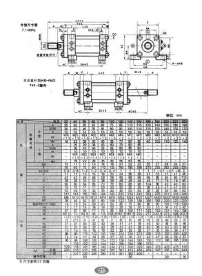 YG(W)系列拉杆式液压缸10