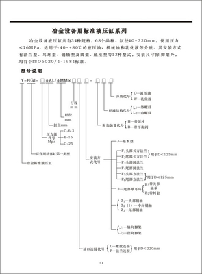 YHG1系列冶金设备用标准液压缸01